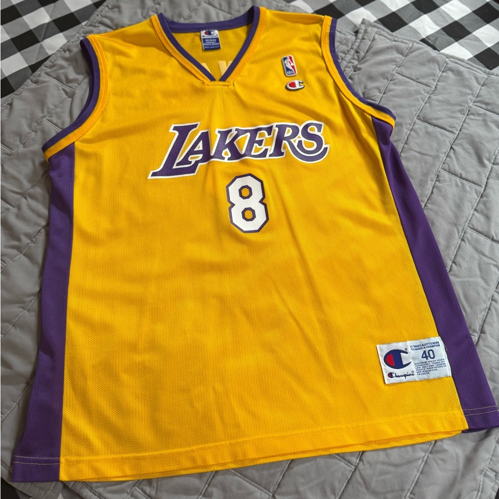 Champion Los Angeles Lakers Yellow & Purple Basketball Jersey #8